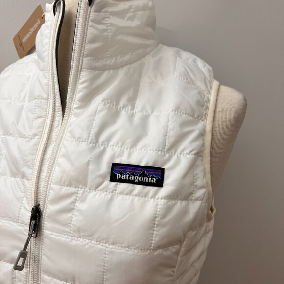 NEW Patagonia Women's Nano Puff Vest Birch White Sz S - Picture 12 of 12